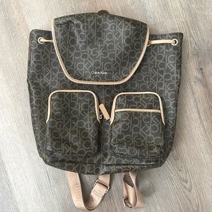 Calvin Klein double pocket backpack
